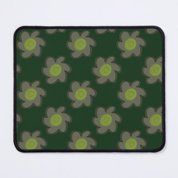 Item preview, Retro Dark Forest Green Floral Pattern - 70s Earthy Flower Power designed and sold by CaramelCo.
