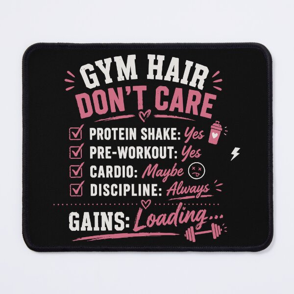 Item preview, Gym Hair Don’t Care T-Shirt | Funny Gym Girl Workout & Weightlifting Gift designed and sold by Sunday.Supply.