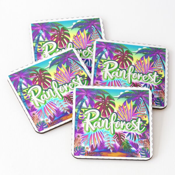 Item preview, rainforest tropical paradise C E1 colorful typographic botanical designed and sold by SmashingDeals.