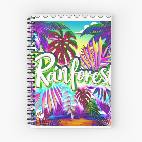Item preview, rainforest tropical paradise C E1 colorful typographic botanical designed and sold by SmashingDeals.
