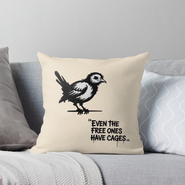 Item preview, BANKSY BIRD - EVEN THE FREE ONES HAVE CAGES designed and sold by 123ks.