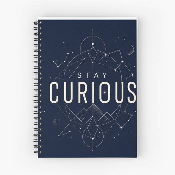 Item preview, Stay Curious Minimal Cosmic Design designed and sold by CodePaws Creations.