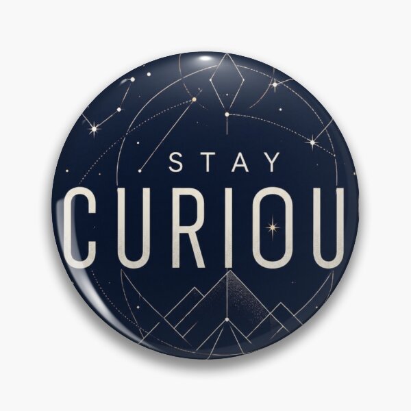 Item preview, Stay Curious Minimal Cosmic Design designed and sold by CodePaws Creations.