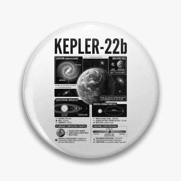 Item preview, Kepler-22b Exoplanet Astronomy Astronomer Space Science designed and sold by GrandeDuc.