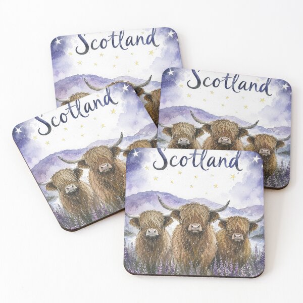Item preview, Highlands cows Scotland designed and sold by TravelMarvel.