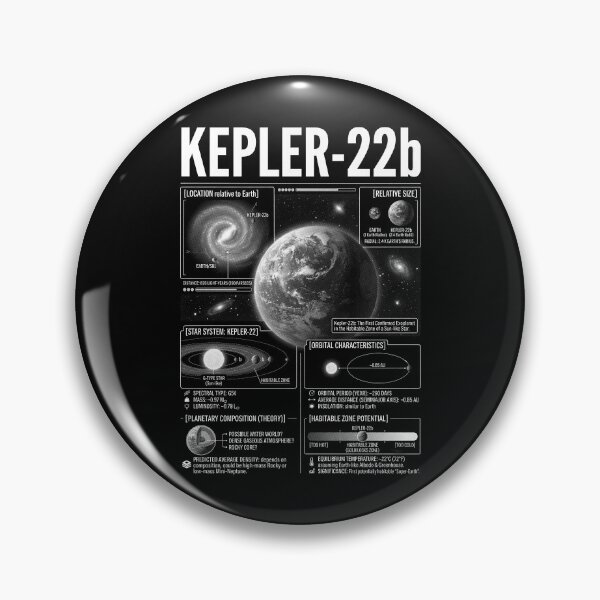 Item preview, Kepler-22b Exoplanet Astronomy Astronomer Space Science designed and sold by GrandeDuc.