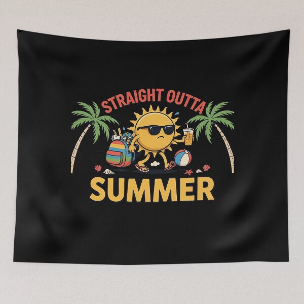 Item preview, Straight Outta Summer Funny Back To School designed and sold by WikaKowalczyk.