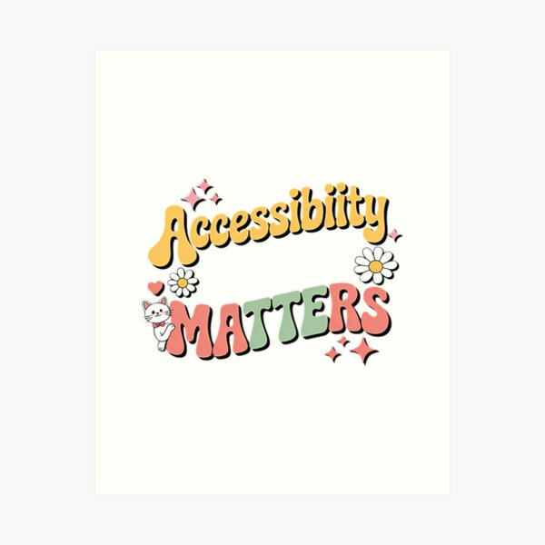 Item preview, Accessibility Matters Inclusion Diversity Sped Teacher designed and sold by dewey-temika.