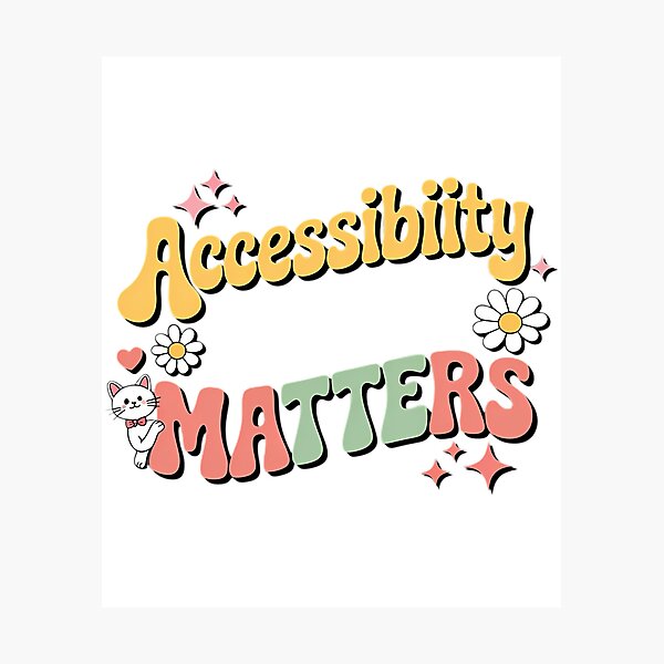 Item preview, Accessibility Matters Inclusion Diversity Sped Teacher designed and sold by dewey-temika.