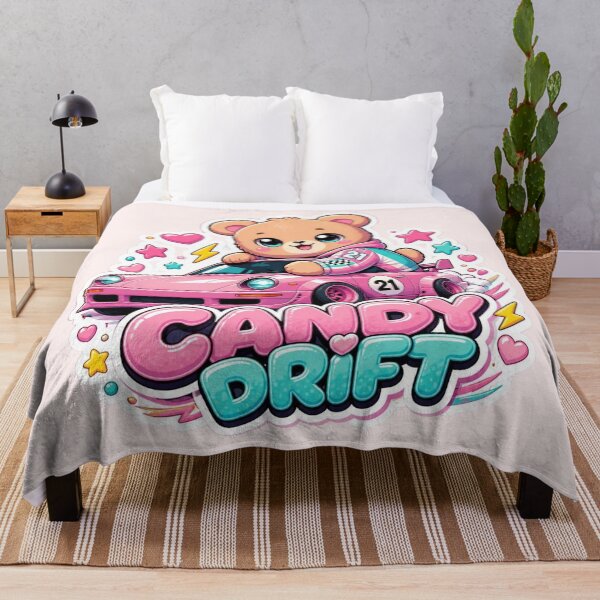 Item preview, Candy Drift Kawaii Racing Bear Sticker | Cute Sports Car PNG | Original Mascot Vinyl Decal | Colorful Streetwear Graphic designed and sold by Stylestickers55.