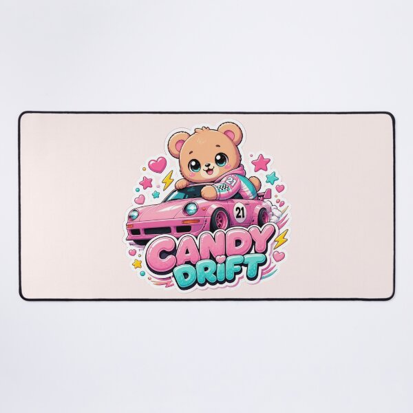 Item preview, Candy Drift Kawaii Racing Bear Sticker | Cute Sports Car PNG | Original Mascot Vinyl Decal | Colorful Streetwear Graphic designed and sold by Stylestickers55.