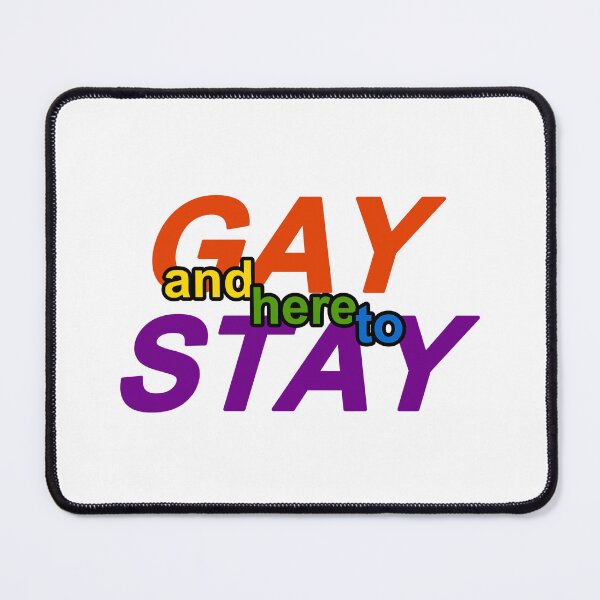 Item preview, gay and here to stay rainbow designed and sold by FreakShop UK.