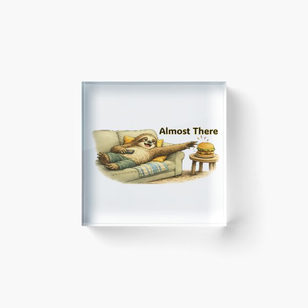 Item preview, Funny Sloth Almost There Cartoon designed and sold by Buli89.