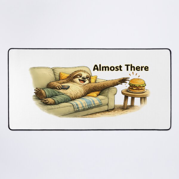 Item preview, Funny Sloth Almost There Cartoon designed and sold by Buli89.