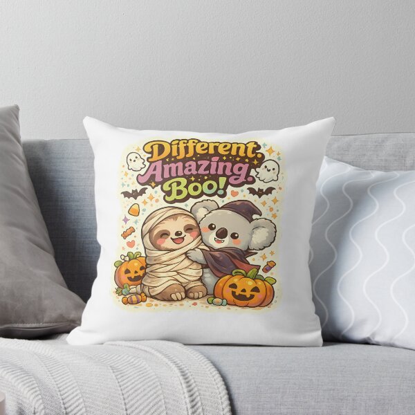 Item preview, Different. Amazing. Boo! Cute Halloween Koala & Sloth Kawaii Design designed and sold by HoMya.