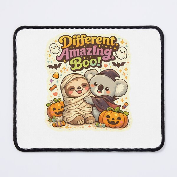 Item preview, Different. Amazing. Boo! Cute Halloween Koala & Sloth Kawaii Design designed and sold by HoMya.