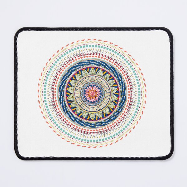 Item preview, Intricate Aztec Tribal Geometric Floral Mandala designed and sold by Natashalovesart.
