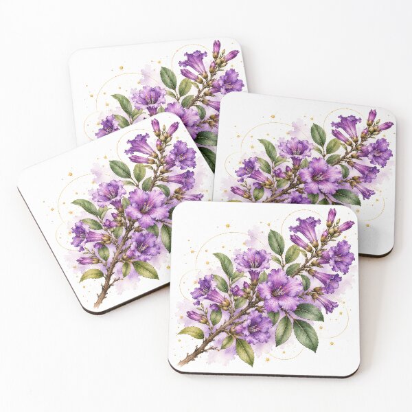 Item preview, Violet Flowers – Argentine Botany designed and sold by Esencia Argentina.