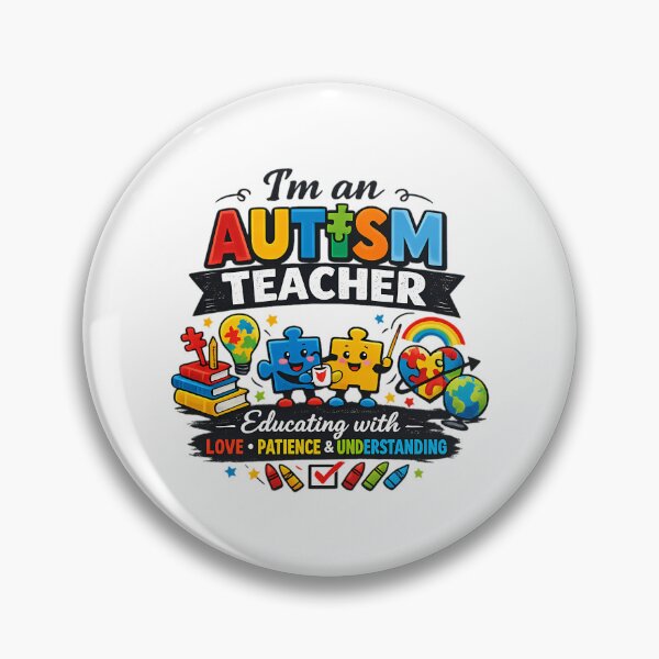 Item preview, Autism Teacher  Educating With Love Patience  Understanding designed and sold by dewey-temika.