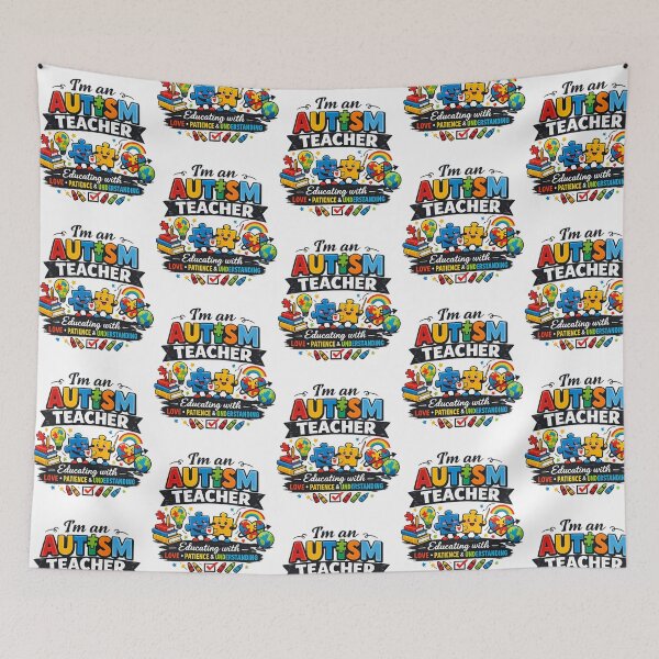 Item preview, Autism Teacher  Educating With Love Patience  Understanding designed and sold by dewey-temika.