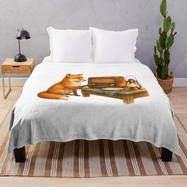 Item preview, Cozy Fox Vintage Radio Warm Retro Music Aesthetic designed and sold by AQUILAKREO.