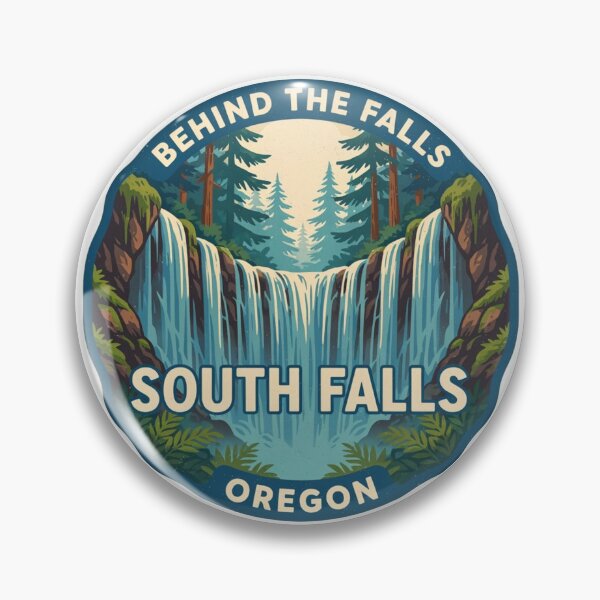 Item preview, Behind the Falls | South Falls Oregon Vintage Sticker designed and sold by Timeless Design.