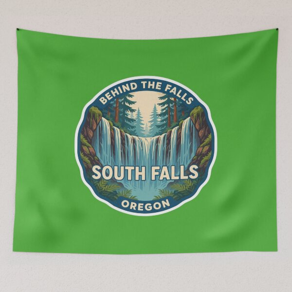 Item preview, Behind the Falls | South Falls Oregon Vintage Sticker designed and sold by Timeless Design.