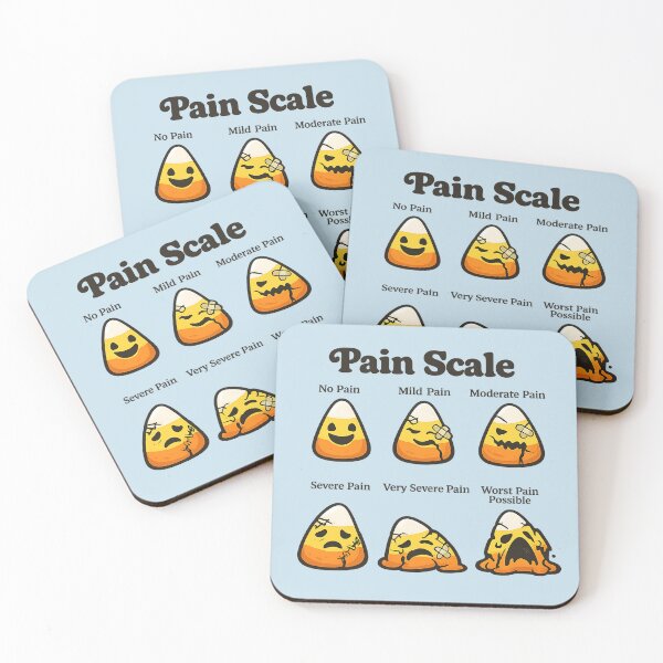 Item preview, Candy Corn Pain Scale for Halloween Nurses designed and sold by POD DYNASTY | Original Print On Demand T-Shirt Graphics.