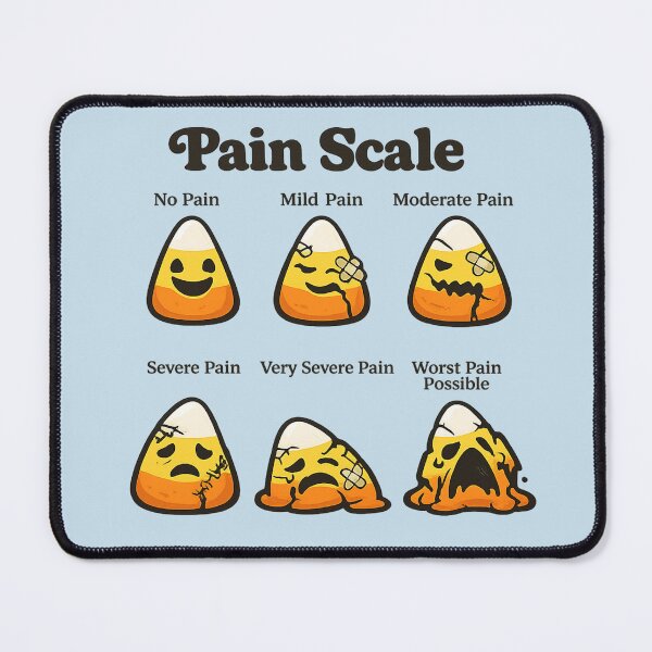 Item preview, Candy Corn Pain Scale for Halloween Nurses designed and sold by POD DYNASTY | Original Print On Demand T-Shirt Graphics.