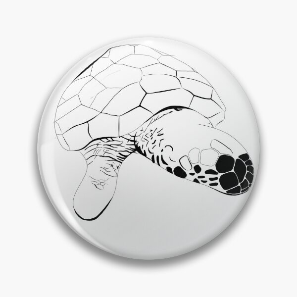 Item preview, Turtle Linear Illustration Black designed and sold by Lenka Draws.