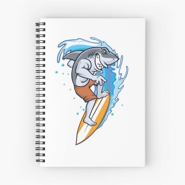 Item preview, Surfing Shark Mascot designed and sold by RiderSpoon.