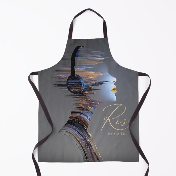 Item preview, Rise Beyond – Futuristic Woman Headphones Digital Art designed and sold by Mirai_Art ⭐⭐⭐⭐.