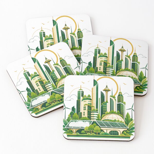 Item preview, The Future is Green Renewable Energy Eco City designed and sold by RajStore41.