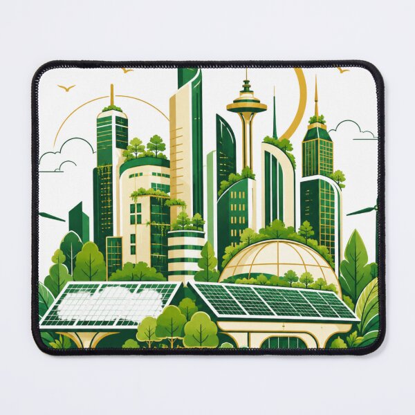 Item preview, The Future is Green Renewable Energy Eco City designed and sold by RajStore41.