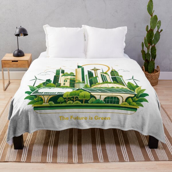 Item preview, The Future is Green Renewable Energy Eco City designed and sold by RajStore41.