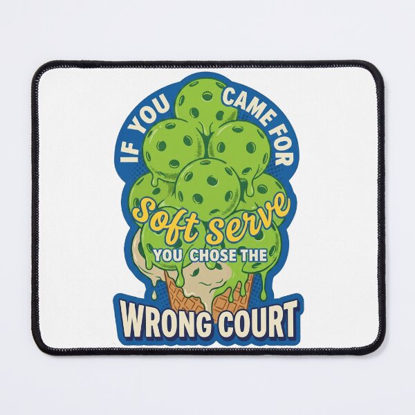 Item preview, If You Came For Soft Serve Wrong Court Funny Pickleball Ice Cream designed and sold by randaper.