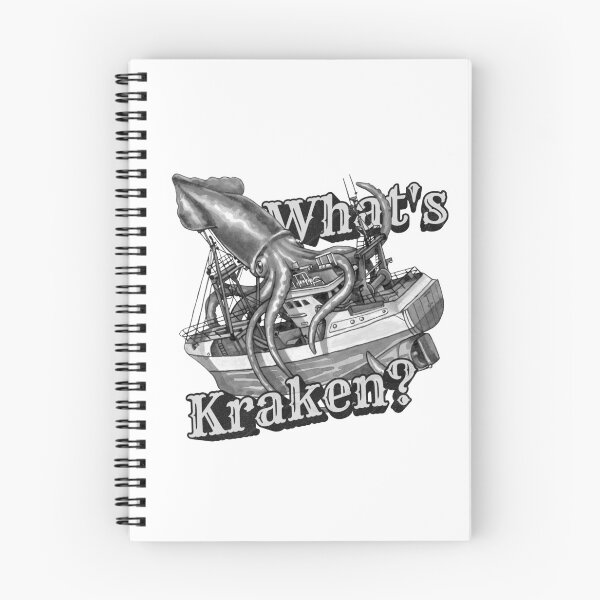Item preview, What's Kraken? Monochrome Colossal Squid Design  designed and sold by Kelsey Worth.