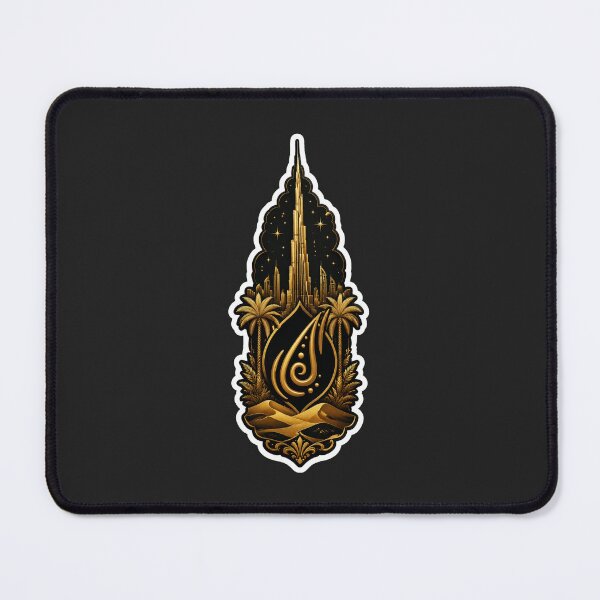 Item preview, Golden Dubai Luxury Skyline Stickers designed and sold by Collins Design.