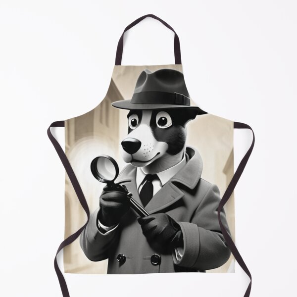 Item preview, Art - Stylized Detective Dog, Retro Illustration Inspired by Detective Novels designed and sold by World-Pets.