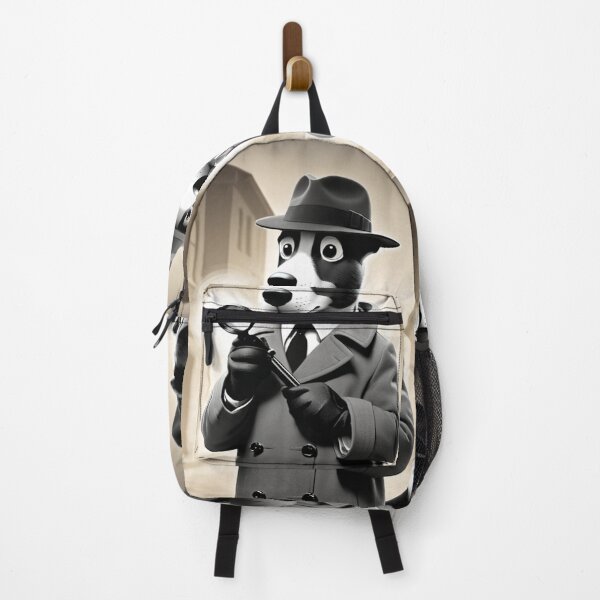 Item preview, Art - Stylized Detective Dog, Retro Illustration Inspired by Detective Novels designed and sold by World-Pets.