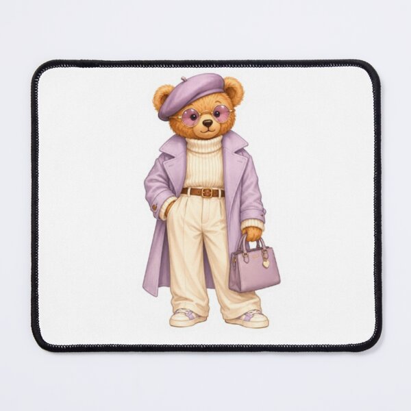 Item preview, Elegant Lilac Fashion Teddy Bear in Trench Coat designed and sold by Snurly.