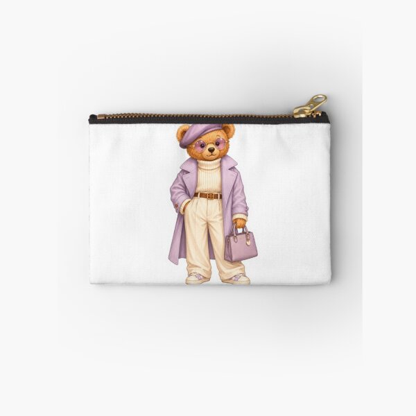 Item preview, Elegant Lilac Fashion Teddy Bear in Trench Coat designed and sold by Snurly.