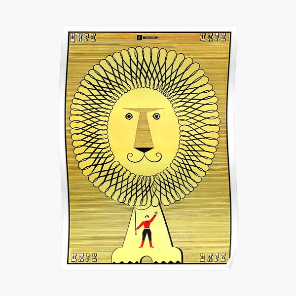 Soviet Vintage Circus Poster Poster