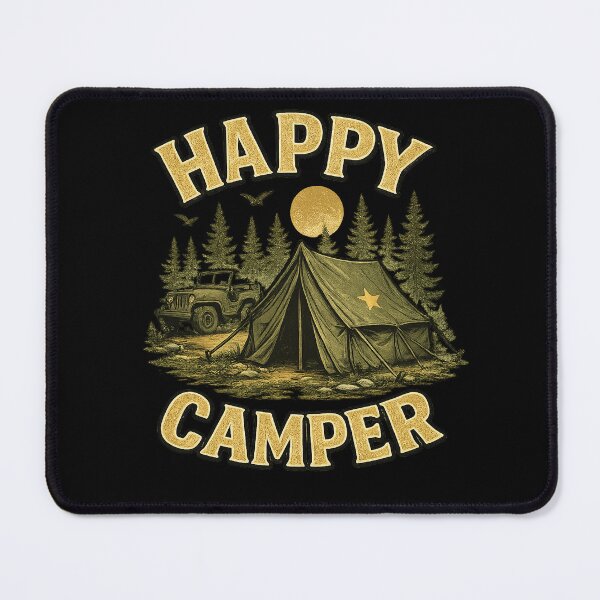 Item preview, Happy Camper Vintage Camping Outdoor Adventure designed and sold by getpressedshirt.