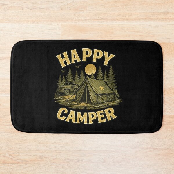 Item preview, Happy Camper Vintage Camping Outdoor Adventure designed and sold by getpressedshirt.