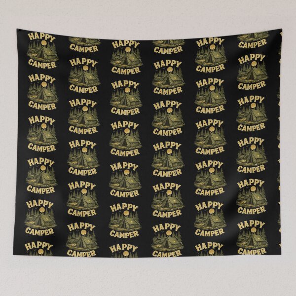 Item preview, Happy Camper Vintage Camping Outdoor Adventure designed and sold by getpressedshirt.