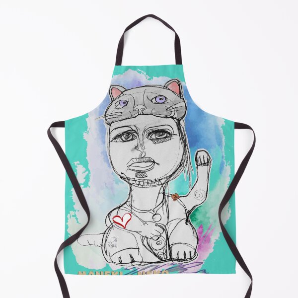 Item preview, She Is Her Own Maneki-Neko (Drawing by ACCI) V2 designed and sold by VanyssaGraphics.
