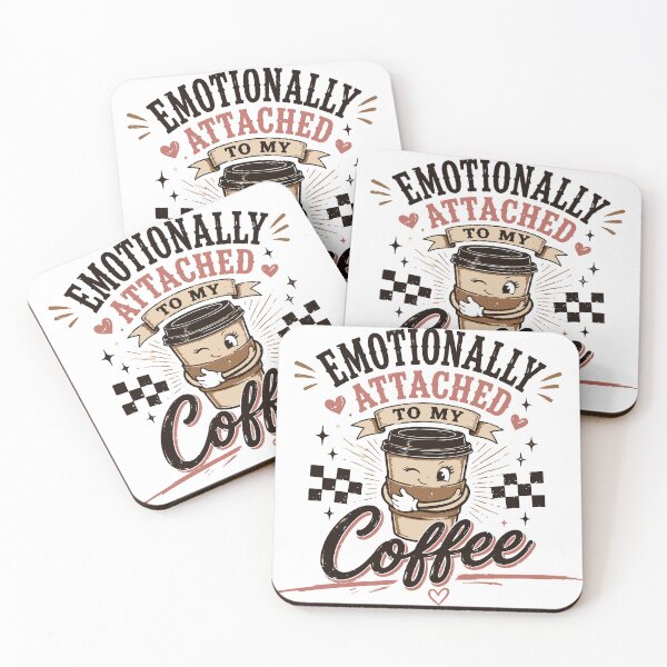 Item preview, Emotionally Attached to My Coffee T-Shirt | Funny Coffee Lover Gift designed and sold by Sunday.Supply.