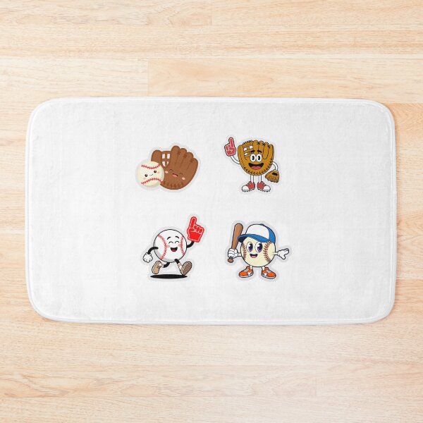 Item preview, Cute Vintage Cartoon Baseball Sticker Sheet designed and sold by KAWAII STUDIO NB.