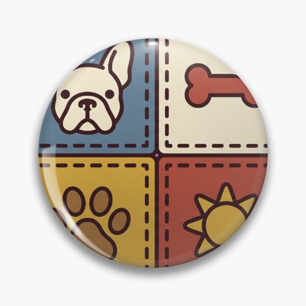 Item preview, French Bulldog Patchwork Quilt Square Design designed and sold by Ninjacatoff.